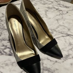 Audrey Brooke Black and White Heels - brand new